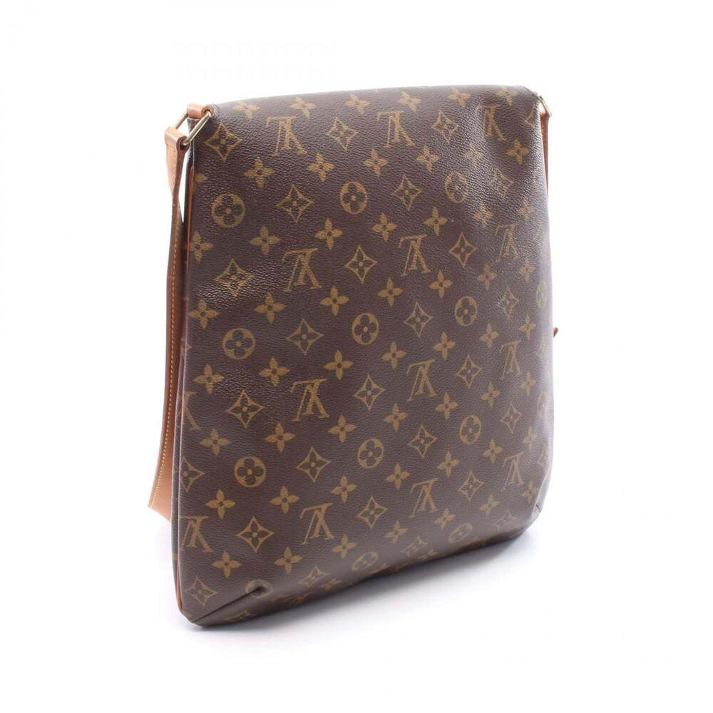 LOUIS VUITTON Authentic Brown Monogram Leather Shoulder Bag - Picture 2 of 9
